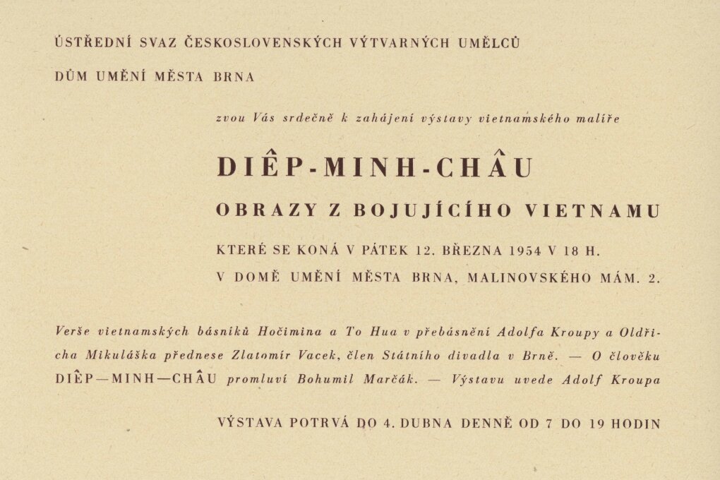 Vietnamský malíř Diep-Minh-Chau. Obrazy z bojujícího Vietnamu